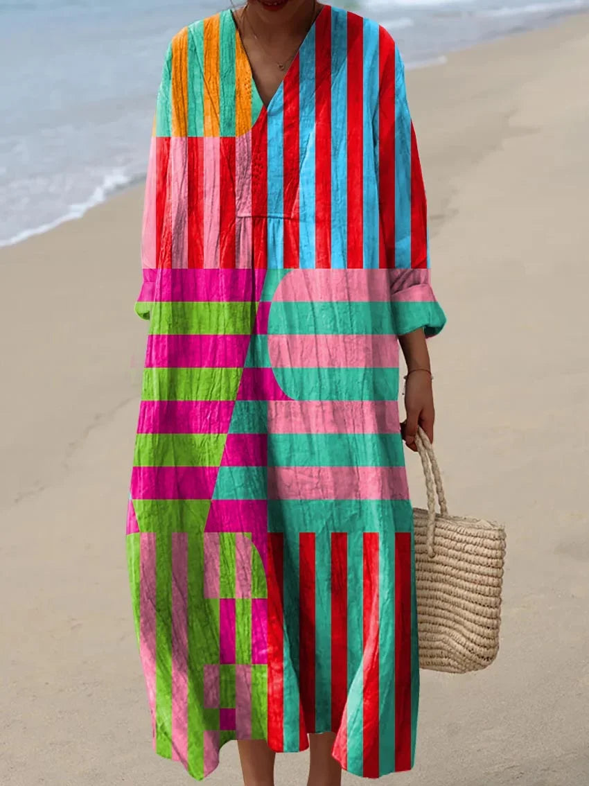 Savannah | Sunset Stripes Dress