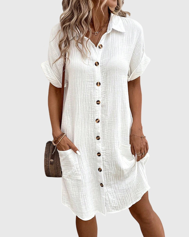 Hazel | Button-Down Casual Dress