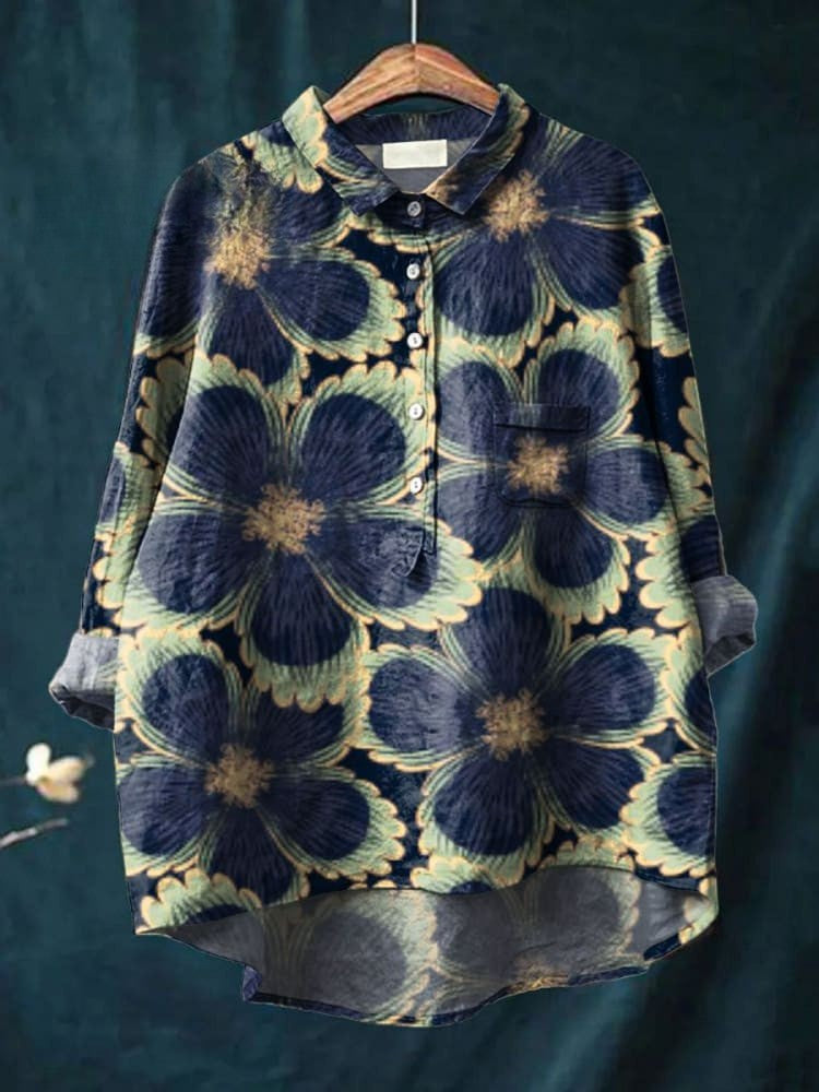 Elara | Midnight Bloom Shirt
