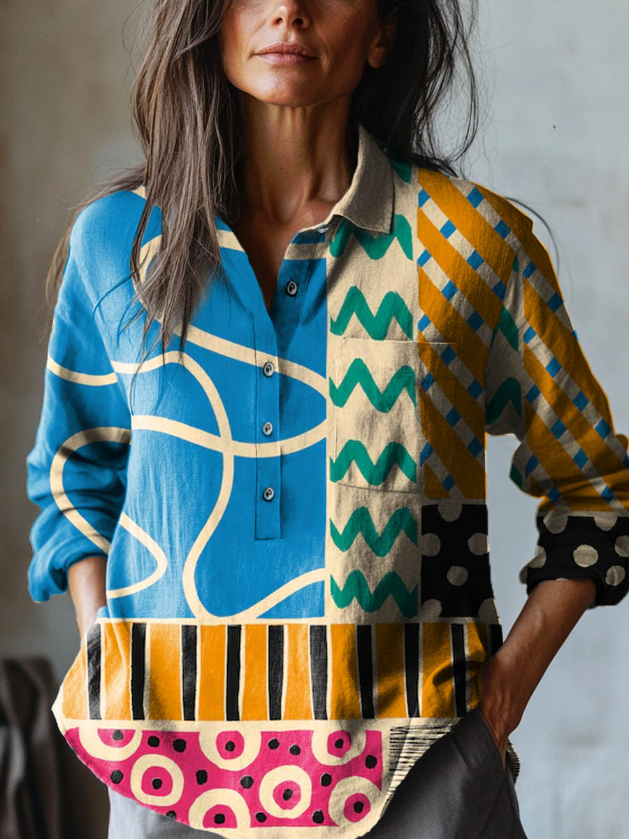 Stella | Bold Patchwork Blouse