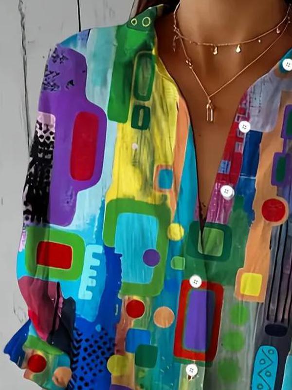 Molly | Abstract Art Blouse