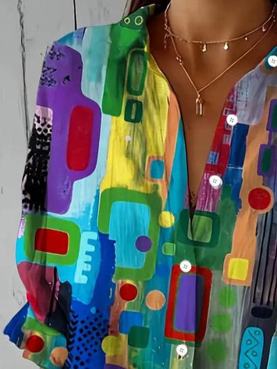 Molly | Abstract Art Blouse