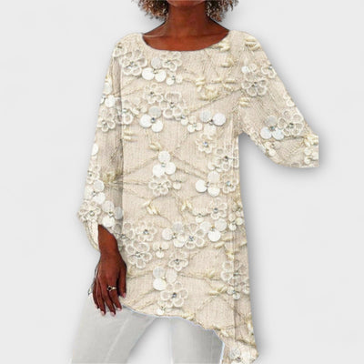Briella | Asymmetrical Lace Blouse