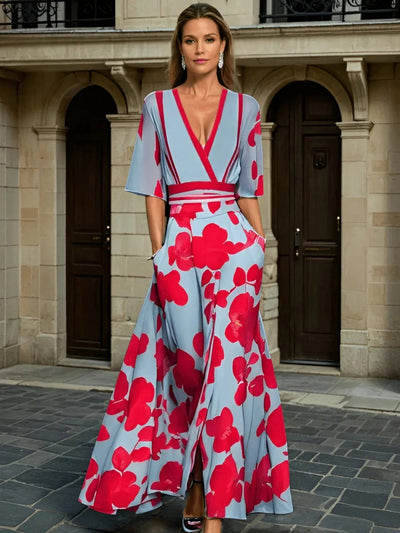 Harlow | Bold Floral Maxi Dress
