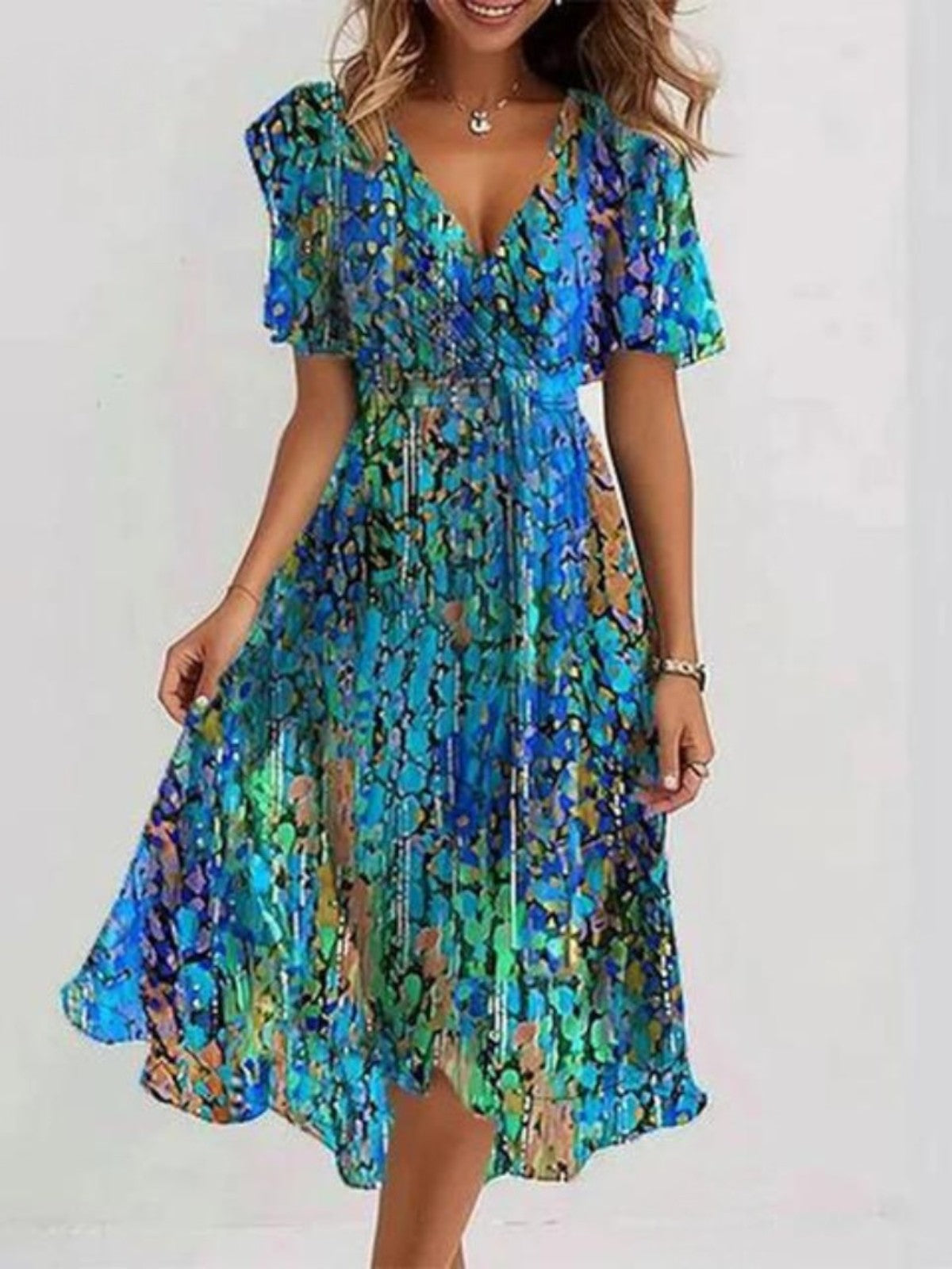 Gemma | Ocean Breeze Dress
