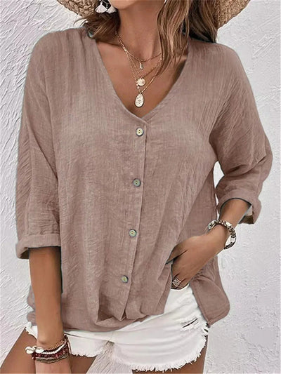 Callie | Relaxed Button Blouse