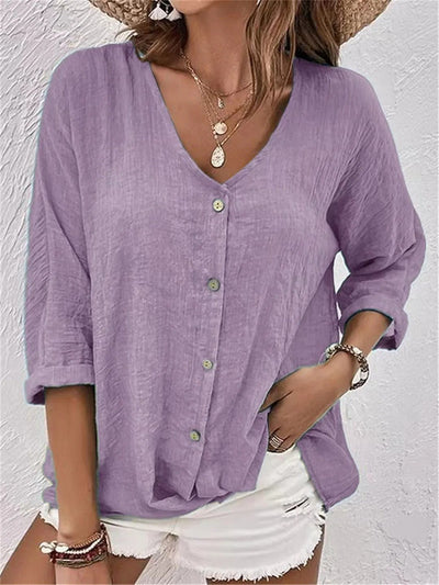 Callie | Relaxed Button Blouse