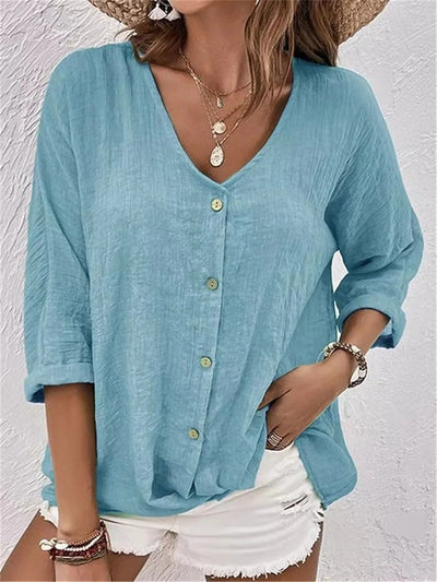 Callie | Relaxed Button Blouse