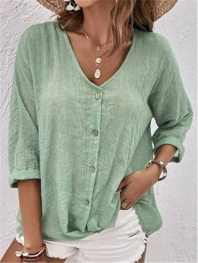 Callie | Relaxed Button Blouse