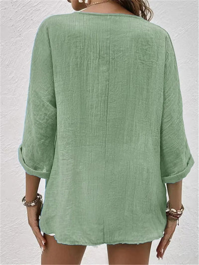 Callie | Relaxed Button Blouse
