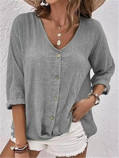 Callie | Relaxed Button Blouse