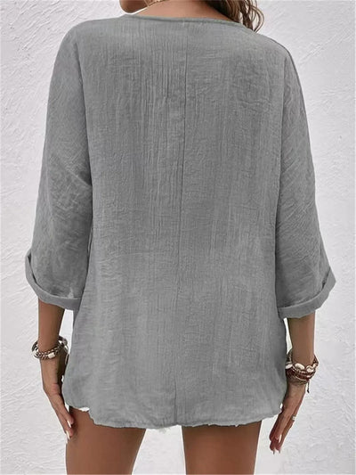 Callie | Relaxed Button Blouse