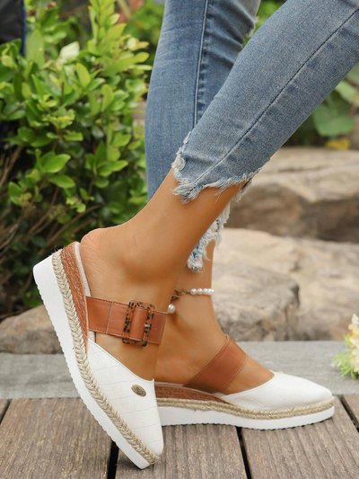 Natalie | Buckle Platform Mule