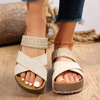 Melody | Braided Platform Sandal