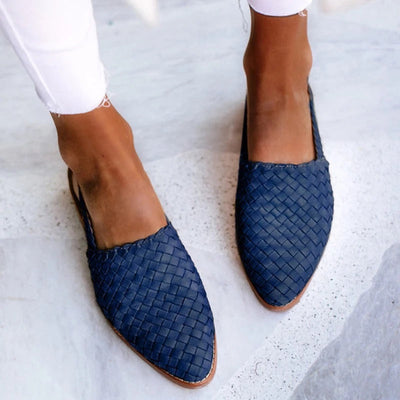 Fiona | Woven Slip-On Flats