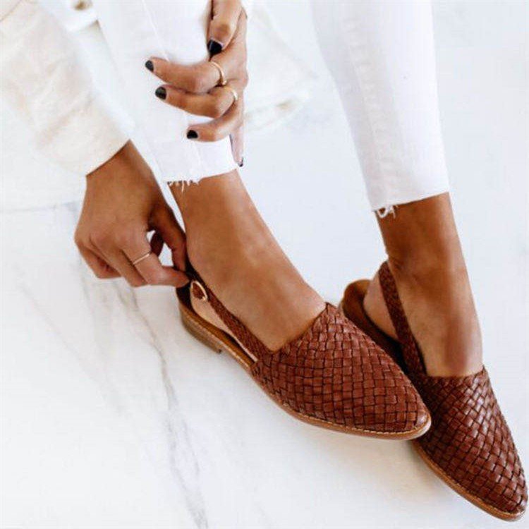 Fiona | Woven Slip-On Flats