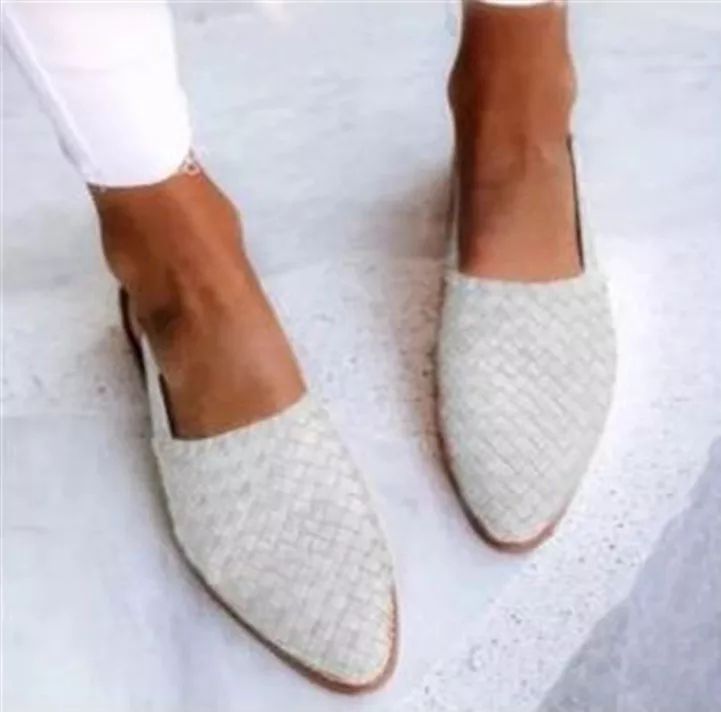 Fiona | Woven Slip-On Flats