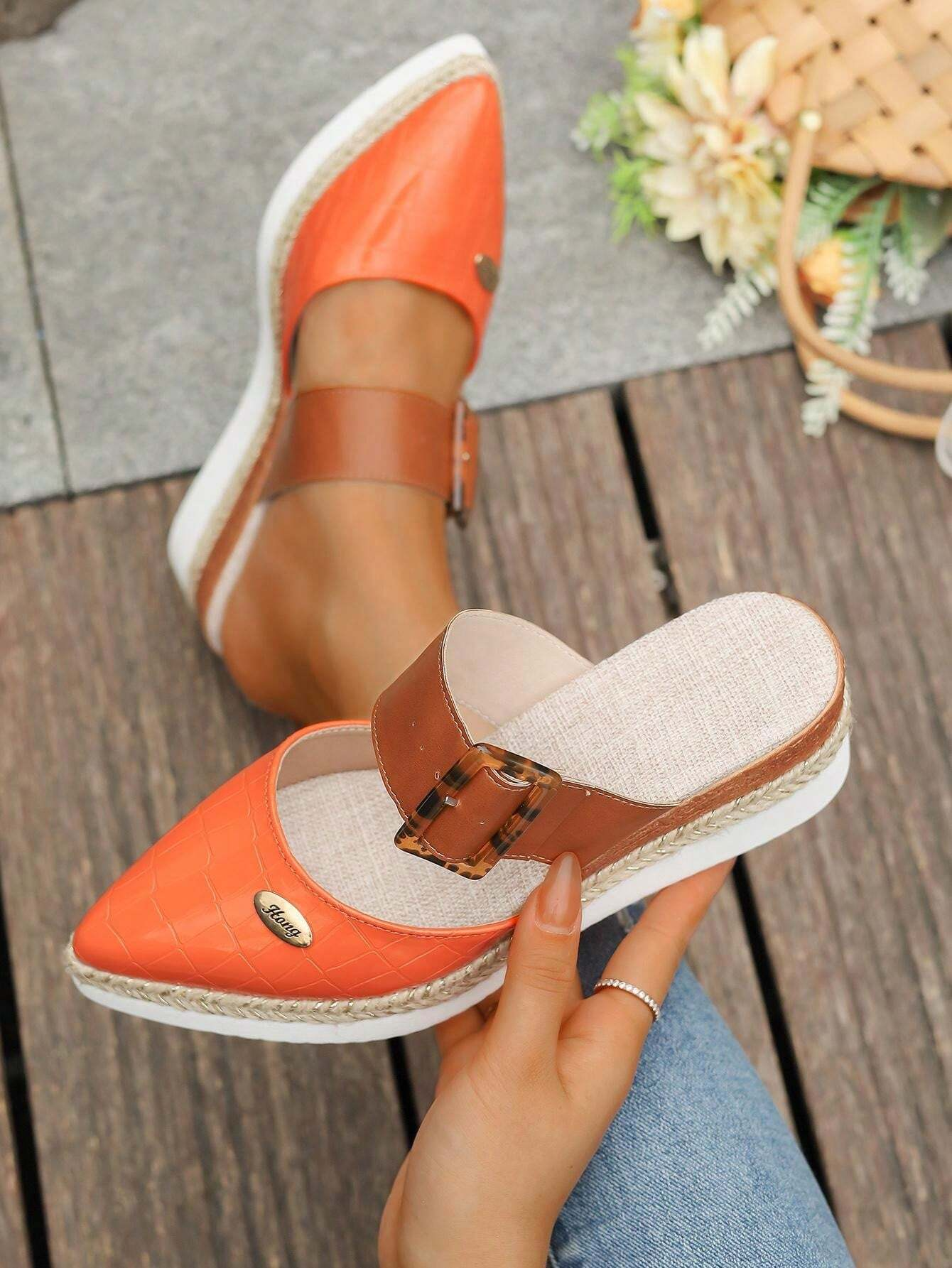 Natalie | Buckle Platform Mule
