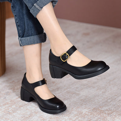 Tahlia | Chunky Mary Jane Heels
