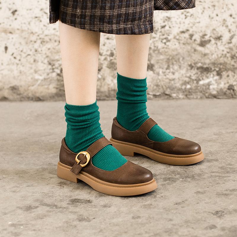 Alisha | Retro Mary Jane Flats