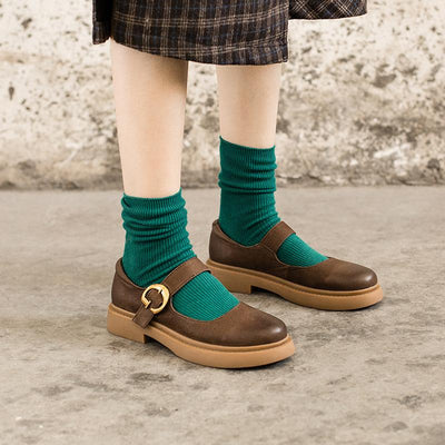 Alisha | Retro Mary Jane Flats