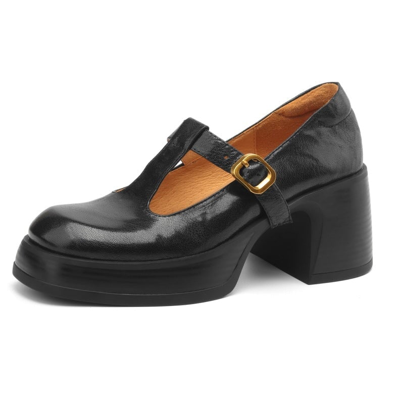 Maddison | Chunky T-Bar Mary Jane Heels