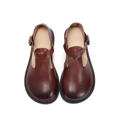 Callie | Retro T-Bar Flats