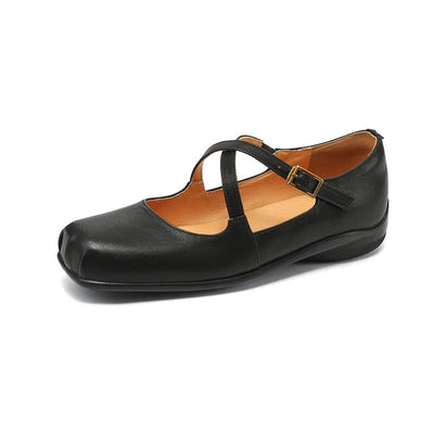 Lauren | Cross-Strap Mary Jane Flats