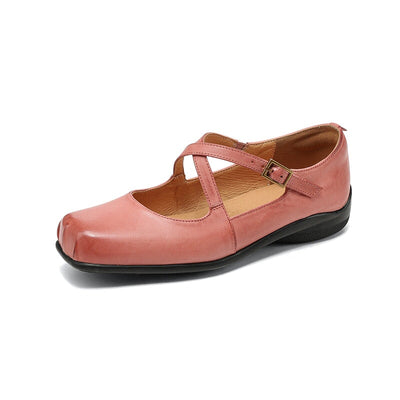 Lauren | Cross-Strap Mary Jane Flats