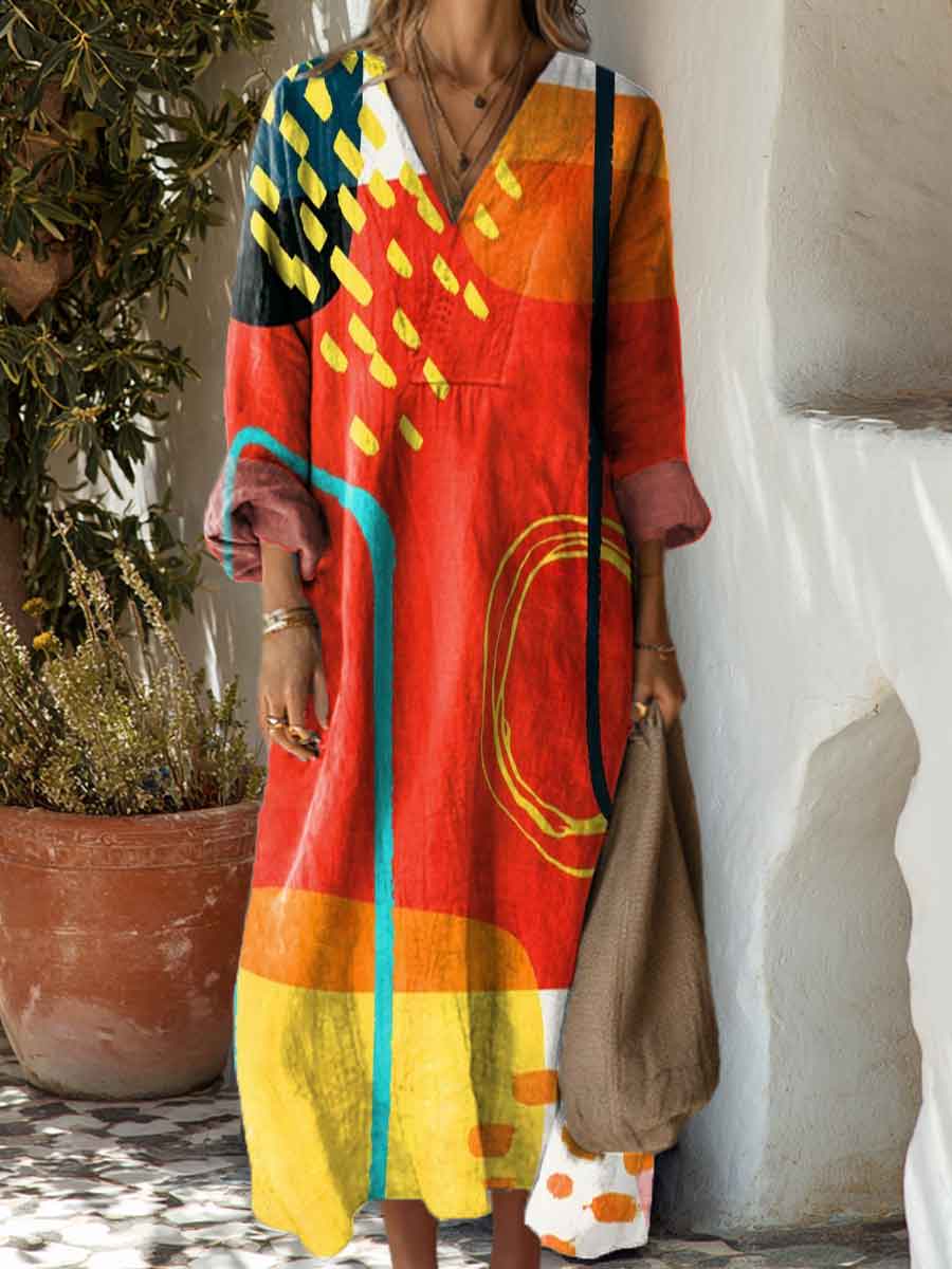 Juliana | Sunset Canvas Dress
