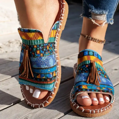 Oakley | Boho Tassel Slide