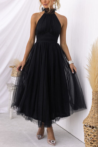 Mia | Flowing Halter Dress