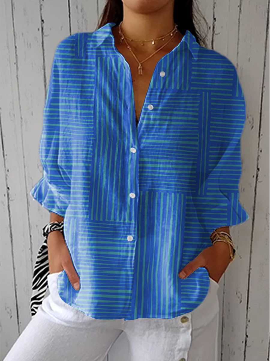Mia | Ocean Stripe Blouse