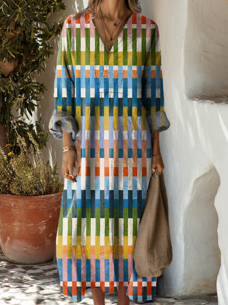 Sloan | Mosaic Stripes Dress
