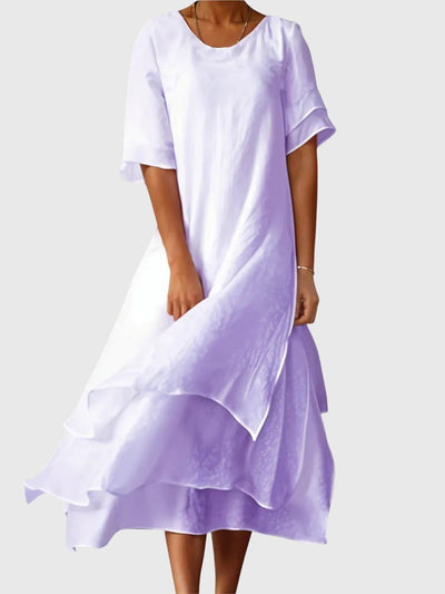Matilda | Blush Layered Dress