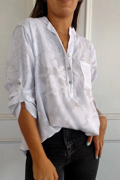 Angela | Floral Sequin Blouse