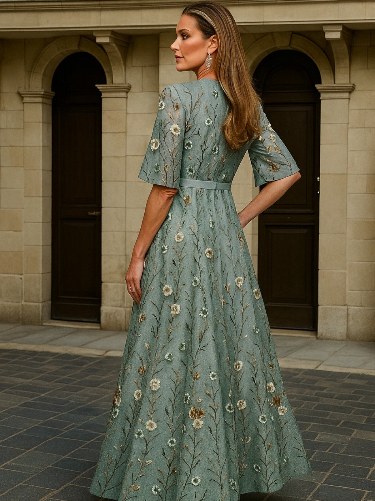 Haven | Embroidered Maxi Dress