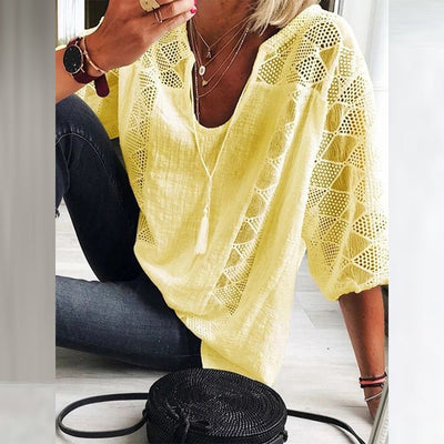 Bella | Crochet Detail Blouse