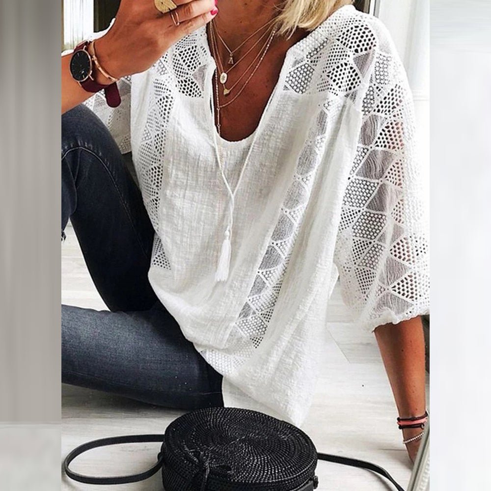 Bella | Crochet Detail Blouse