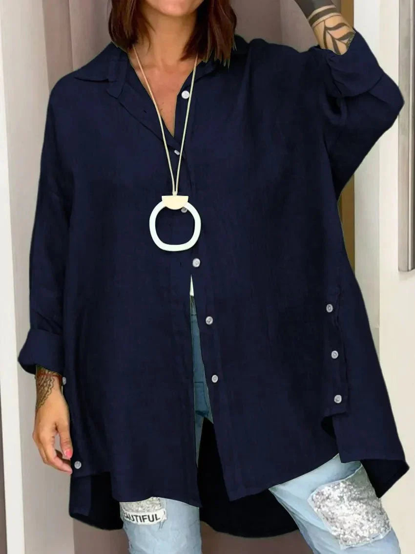 Ana | Oversized Button Blouse