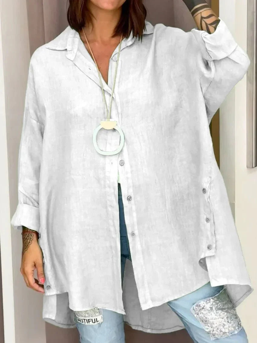 Ana | Oversized Button Blouse
