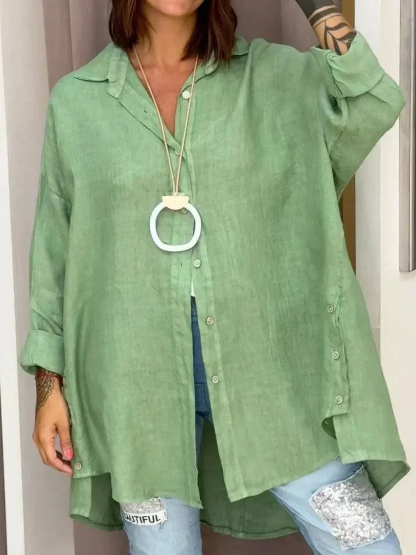Ana | Oversized Button Blouse