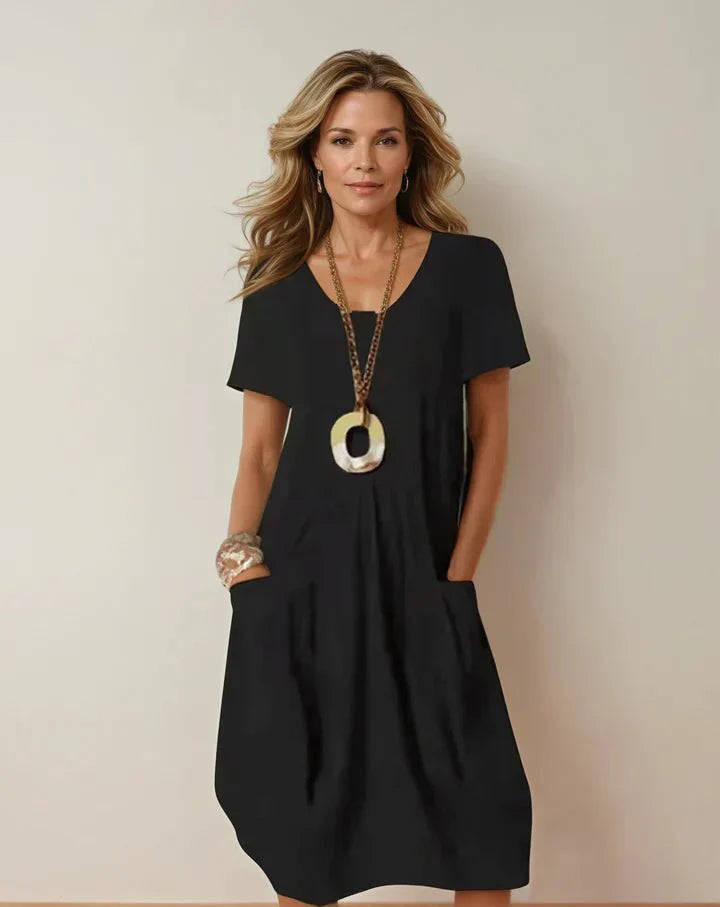Charlotte | Classic Pocket Midi Dress