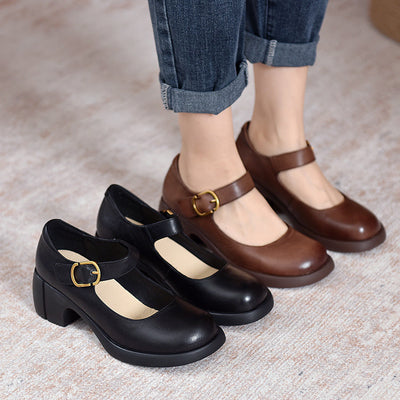 Tahlia | Chunky Mary Jane Heels