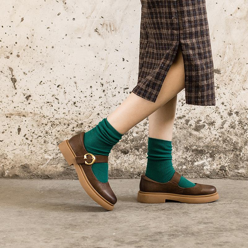 Alisha | Retro Mary Jane Flats