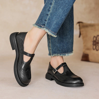 Natalie | Oxford-Inspired Mary Jane Flats