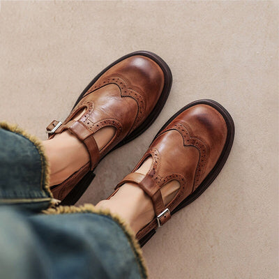 Natalie | Oxford-Inspired Mary Jane Flats