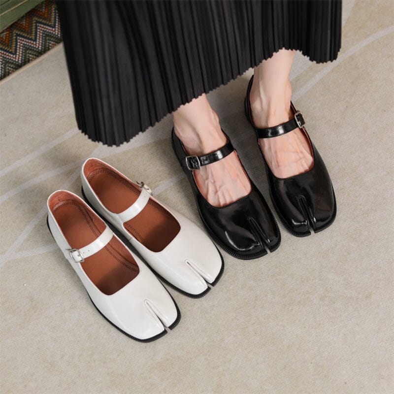 Ashleigh | Split-Toe Mary Jane Flats