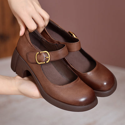 Tahlia | Chunky Mary Jane Heels