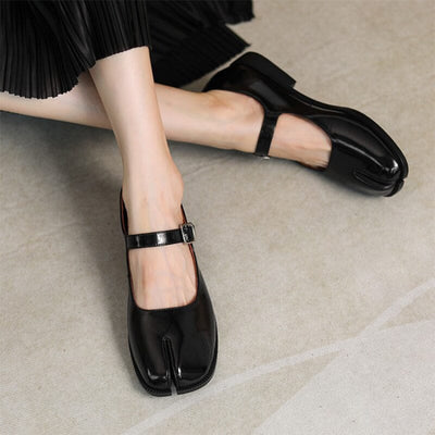 Ashleigh | Split-Toe Mary Jane Flats